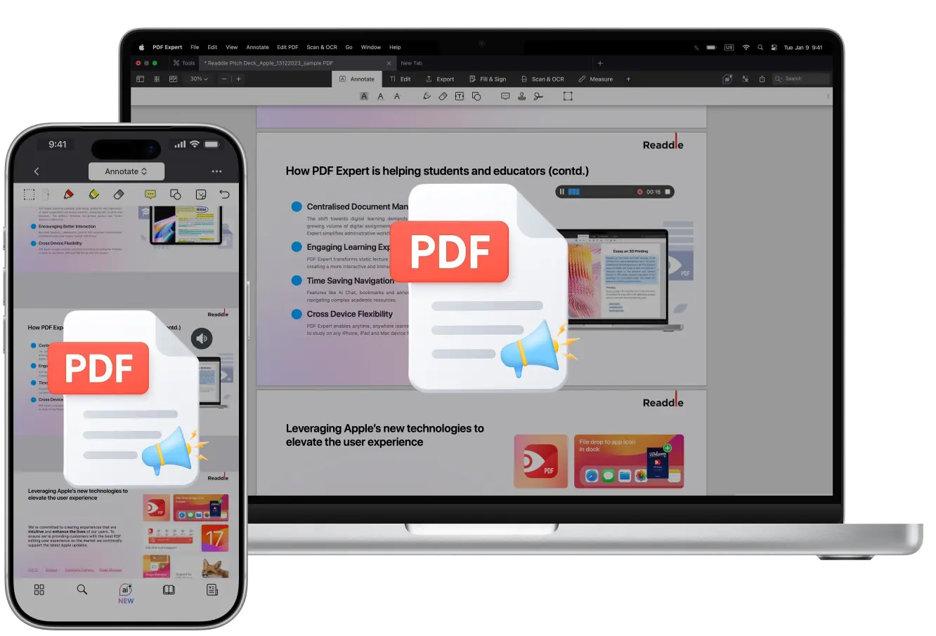 如何在 PDF 中添加音频